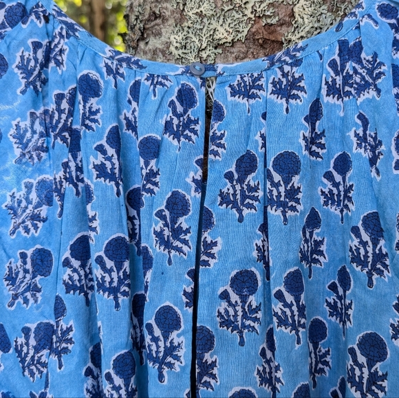 EMERSON FRY India Collection Women's Cotton Long Sleeve Maxi Dress, size Small - Picture 11 of 13